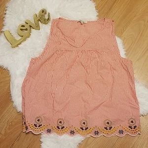 Madewell Checked Tank Sz XL